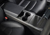 ApexModz Real Carbon Fiber Products Real Molded Matte Carbon Fiber Center Console Side Trims for Tesla Model Y 2020