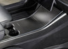 ApexModz Real Carbon Fiber Products Real Molded Matte Carbon Fiber Center Console Side Trims for Tesla Model Y 2020