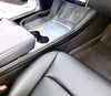 ApexModz Real Carbon Fiber Products Real Molded Matte Carbon Fiber Center Console Side Trims for Tesla Model Y 2021-2024