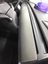 ApexModz Real Carbon Fiber Products Real Molded Matte Carbon Fiber Dashboard & Door Panel Replacement Kit for Tesla Model Y LHD 2021-2024