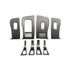 ApexModz Real Carbon Fiber Products Real Molded Matte Carbon Fiber Door Window Switch Overlay Covers for Tesla Model Y (Left Hand Drive) 2021-2024