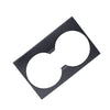 Tesla Model 3 2023-2024 Highland Real Molded Matte Carbon Fiber Front Cup Holder Overlay Cover ApexModz Real Carbon Fiber Products Real Molded Matte Carbon Fiber Front Cup Holder Overlay Cover for Tesla Model 3 2023-2024 Highland
