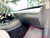 ApexModz Real Carbon Fiber Products Real Molded Matte Carbon Fiber GloveBox Overlay Cover Sleeve For Tesla Model 3 2017-2023