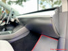 ApexModz Real Carbon Fiber Products Real Molded Matte Carbon Fiber GloveBox Overlay Cover Sleeve For Tesla Model Y 2020-2024