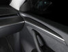 ApexModz Real Carbon Fiber Products Real Molded Matte Carbon Fiber Interior Door Panel Overlay Covers for Tesla Model Y 2021-2024