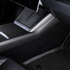 Tesla Model 3 2023-2024 Highland Real Molded Matte Carbon Fiber Mobile Charger Surround Trim ApexModz Real Carbon Fiber Products Real Molded Matte Carbon Fiber Mobile Charger Surround Trim for Tesla Model 3 2023-2024 Highland