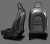 Genuine Carbon Fiber Seat Open Back Protectors for Tesla Model Y (Matte) 2020-2021 ApexModz Real Carbon Fiber Products Real Molded Matte Carbon Fiber Seat Open Back Overlay Covers for Tesla Model Y 2020-2024