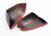 ApexModz Real Carbon Fiber Products Real Molded Matte Carbon Fiber Side Mirror Overlay Covers For Tesla Model Y 2020-2024