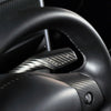 ApexModz Real Carbon Fiber Products Real Molded Matte Carbon Fiber Wiper and Driving Shift Overlay Covers V3 for Tesla Model Y 2020-2024