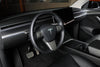 ApexModz Real Carbon Fiber Products Real Molded Matte Carbon Fiber Wiper and Driving Shift Overlay Covers V3 for Tesla Model Y 2020-2024