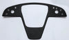 ApexModz Real Carbon Fiber Products Real Molded Matte Carbon Fiber Yoke Steering Wheel Touch Panel Overlay for Tesla Model X 2022-2024