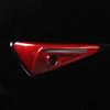 ApexModz Real Carbon Fiber Products Real Molded Red Carbon Fiber Turn Signal Side Marker Camera Full Overlay Covers New V2 for Tesla Model X 2015-2021