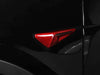 ApexModz Real Carbon Fiber Products Real Molded Red Carbon Fiber Turn Signal Side Marker Camera Full Overlay Covers New V2 for Tesla Model X 2015-2021