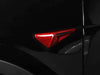 ApexModz Real Carbon Fiber Products Real Molded Red Carbon Fiber Turn Signal Side Markers Camera Overlay Full Covers for Tesla Model S 2021-2024