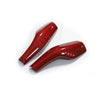 ApexModz Real Carbon Fiber Products Red Genuine Carbon Fiber Real Molded Carbon Fiber Wiper and Driving Shift Switch Overlay Covers for Tesla Model Y 2020-2024