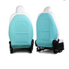 ApexModz Seat Backs Baby Blue Vegan Leather Seat Back Protectors Pair For Tesla Model X 2022-2024
