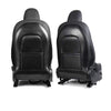 ApexModz Seat Backs Carbon Fiber Effect Vegan Leather Seat Back Protectors Pair For Tesla Model X 2022-2024