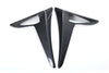 ApexModz Side Markers Carbon Fiber Effect Wishbone Turn Signal Side Marker Surrounds for Tesla Model 3 2017-2023