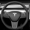 ApexModz Steering Mods Alcantara Steering Wheel Overlay Covers For Tesla Model Y 2020-2024