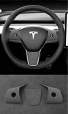 ApexModz Steering Mods Alcantara Steering Wheel Overlay Covers For Tesla Model Y 2020-2024