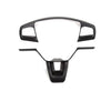 ApexModz Steering Wheel Mods Matte Black Steering Wheel Carbon Fiber Effect Overlay For Ford Mustang Mach-E 2021-2024