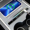 ApexModz Wireless charger USB-Hub With Graphic Equalizer For Tesla Model Y 2021-2024
